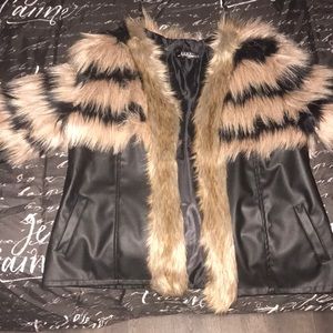 Fur Leather Jacket